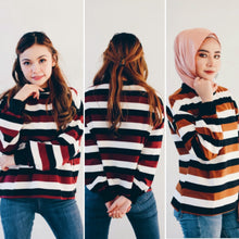 Load image into Gallery viewer, Pullover Stripe Tops (Instock) - Samiha Apparels