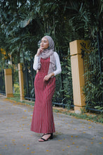 Load image into Gallery viewer, Mermaid Stripe Pinafore - Farena (Instock). - Samiha Apparels