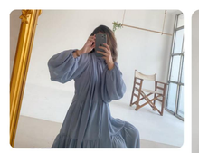 Load image into Gallery viewer, Balloon Sleeve Tiered Maxi Dress 2.0