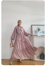 Load image into Gallery viewer, Balloon Sleeve Tiered Maxi Dress 2.0
