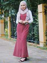 Load image into Gallery viewer, Mermaid Stripe Pinafore - Farena (Instock). - Samiha Apparels