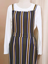 Load image into Gallery viewer, Mermaid Stripe Pinafore - Farena (Instock). - Samiha Apparels
