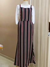 Load image into Gallery viewer, Mermaid Stripe Pinafore - Farena (Instock). - Samiha Apparels