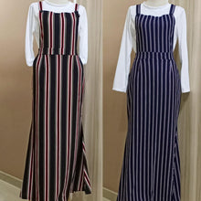 Load image into Gallery viewer, Mermaid Stripe Pinafore - Farena (Instock). - Samiha Apparels