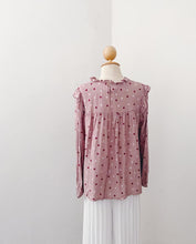 Load image into Gallery viewer, Ruffle Neck Polka Top's