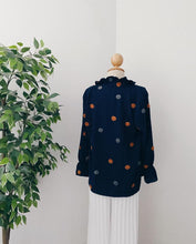 Load image into Gallery viewer, Ruffle Neck Pom Pom Top - Circle