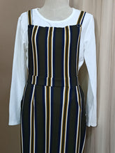 Load image into Gallery viewer, Mermaid Stripe Pinafore - Farena (Instock). - Samiha Apparels