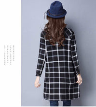 Load image into Gallery viewer, Korean checkered midi Dress - Samiha Apparels