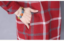 Load image into Gallery viewer, Korean checkered midi Dress - Samiha Apparels