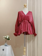 Load image into Gallery viewer, Silky Gathered Kimono Blouse - Samiha Apparels
