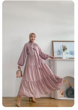 Load image into Gallery viewer, Balloon Sleeve Tiered Maxi Dress 2.0

