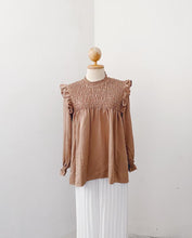 Load image into Gallery viewer, Smocked Ruffle Top - Twill
