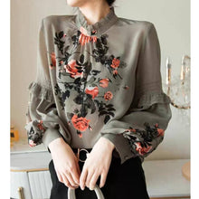 Load image into Gallery viewer, korean Floral Top
