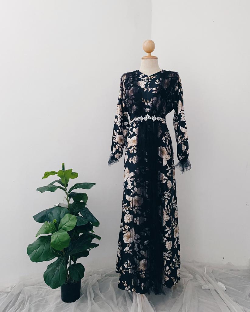 chinese dress ladies Kaftan Tali Belakang – modanisasg